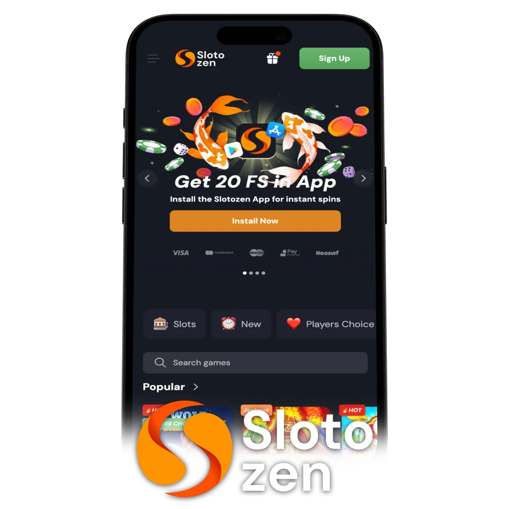 Download the Slotozen Casino app and start winning.
