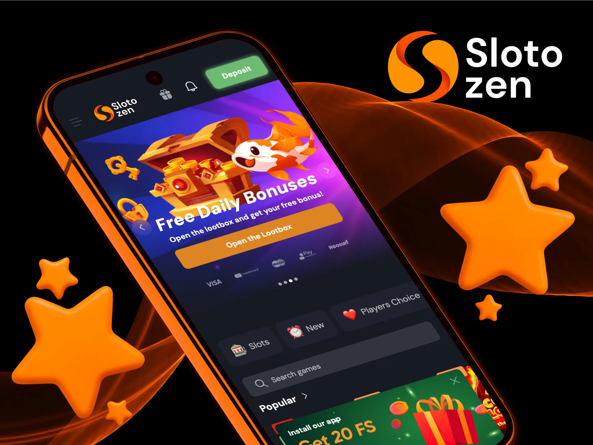 Choose fun and wins with Slotozen Casino.
