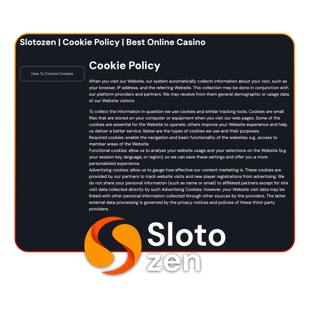 Accept cookies and win faster at Slotozen Casino.