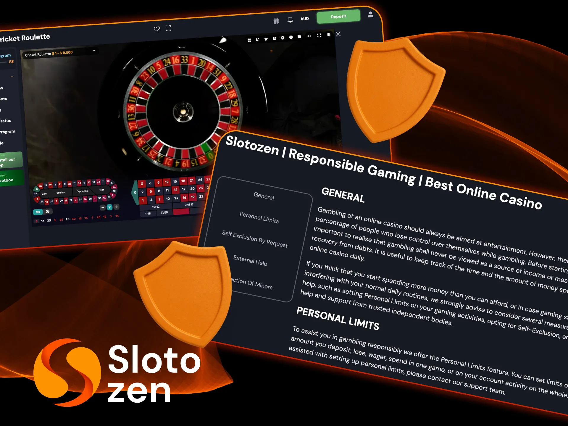 Play fair and safe at Slotozen Casino.