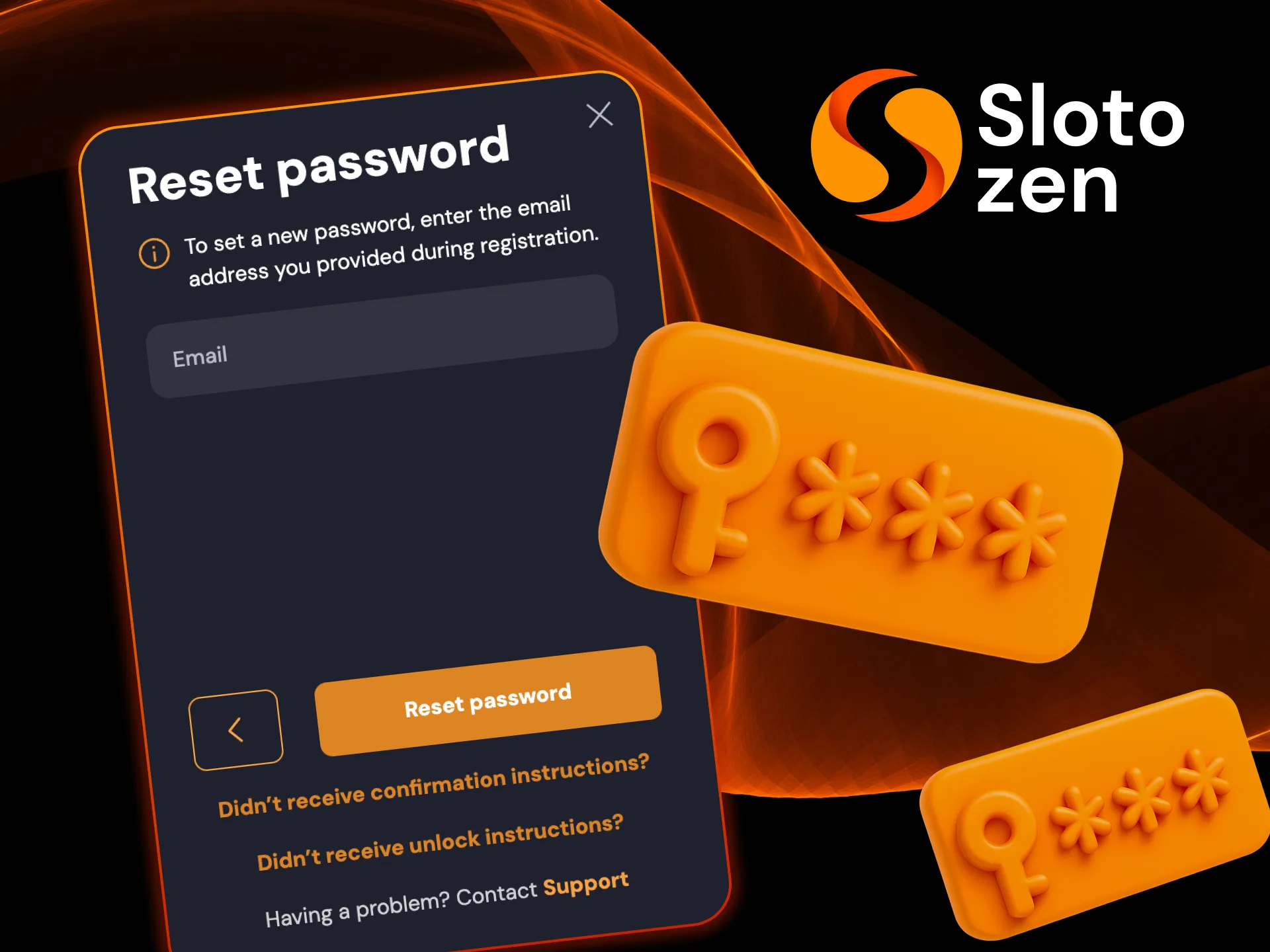 Reset and return to Slotozen Casino fun.