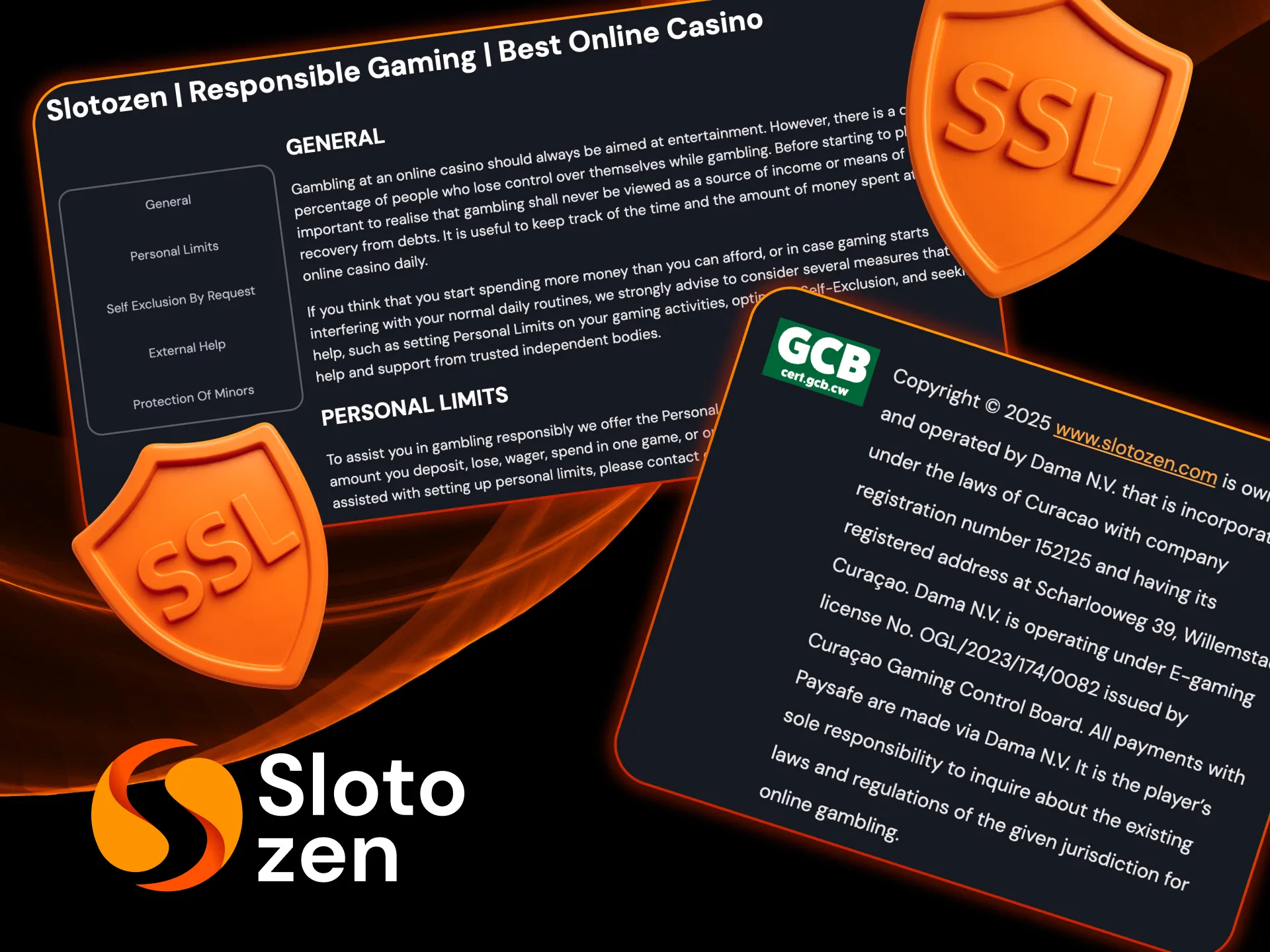 Play safe and win smart at Slotozen Casino.