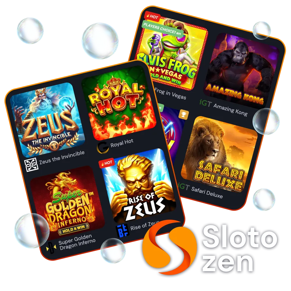 Spin the slots and hit jackpots at Slotozen Casino.