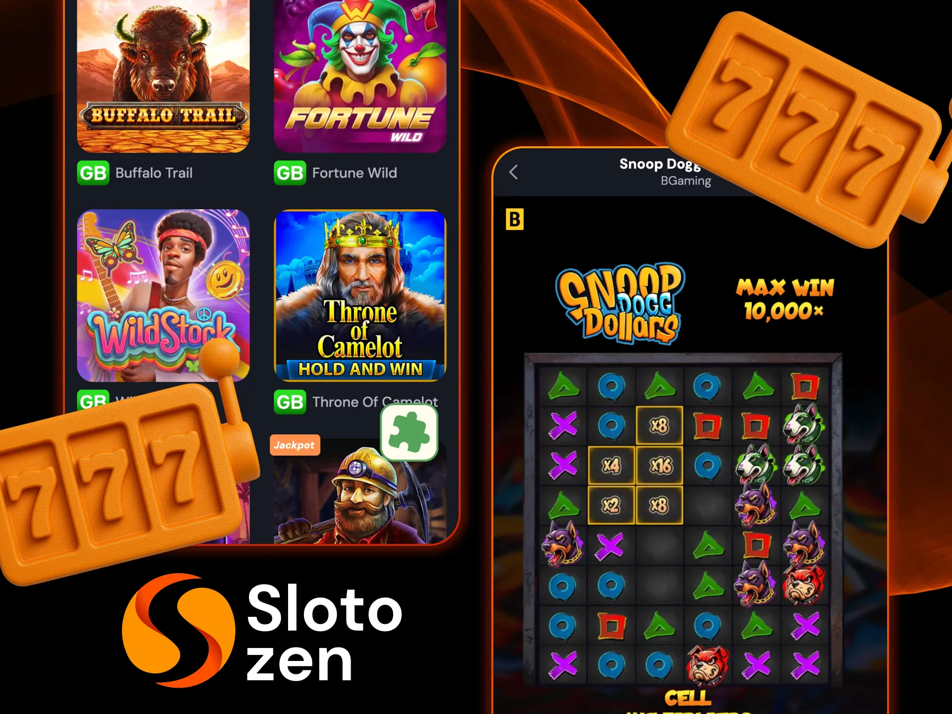 Play mobile slots anytime at Slotozen Casino.