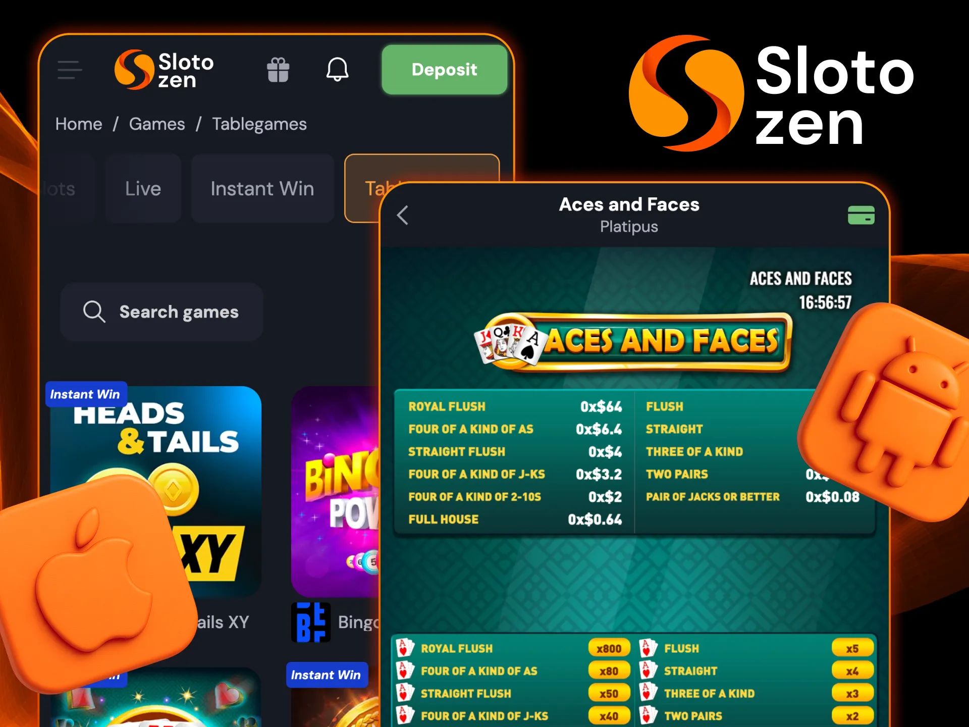 Enjoy smooth play everywhere at Slotozen Casino.